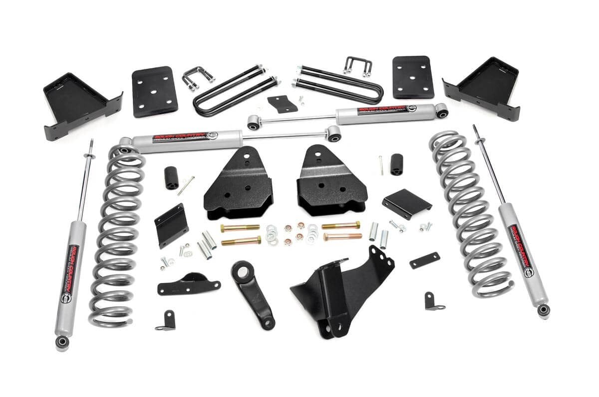 Ford F-250 Super Duty Suspension Lift Kit - Front + Rear - Rough Country - 4.5 Inch Lift Kit | No OVLD - '15-'16
